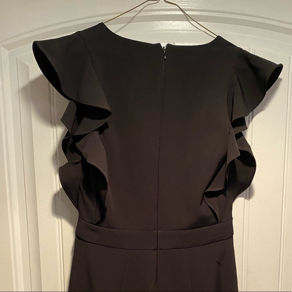 Black Ruffled Express Dress - Picture 5 of 10